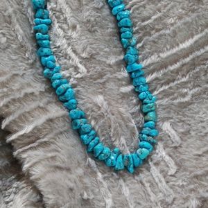 Genuine Turquoise Necklace 30"